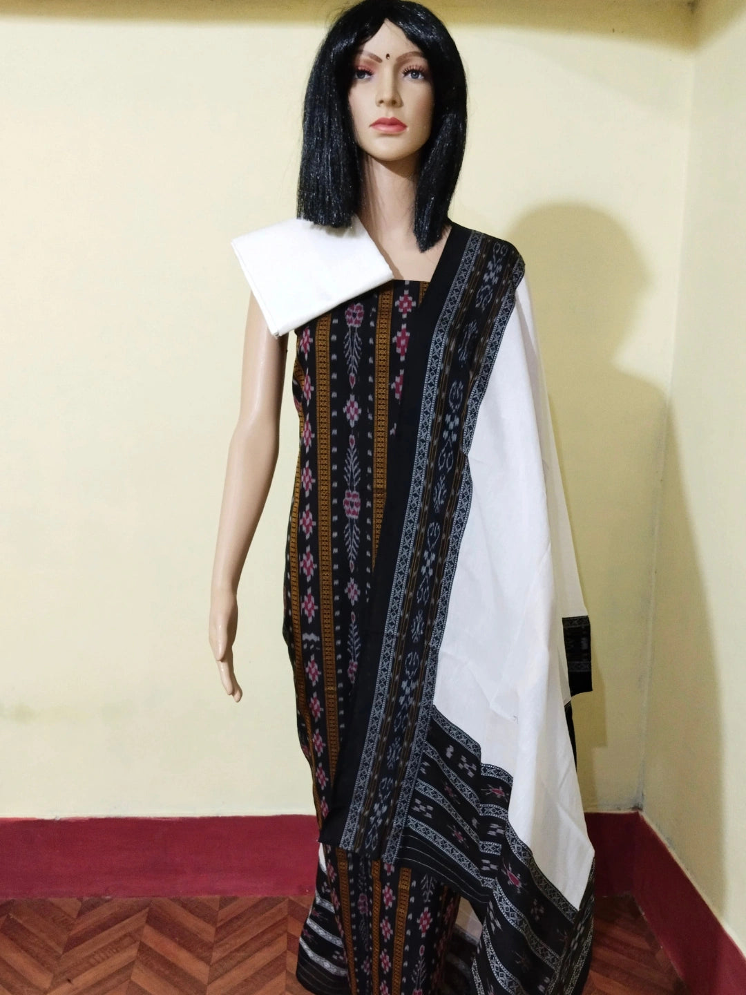 Pasapali Patchwork Design ladies dress material brown
