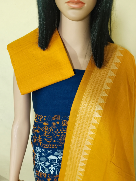 Box Tribal Embroidery Design Ladies Dress Material